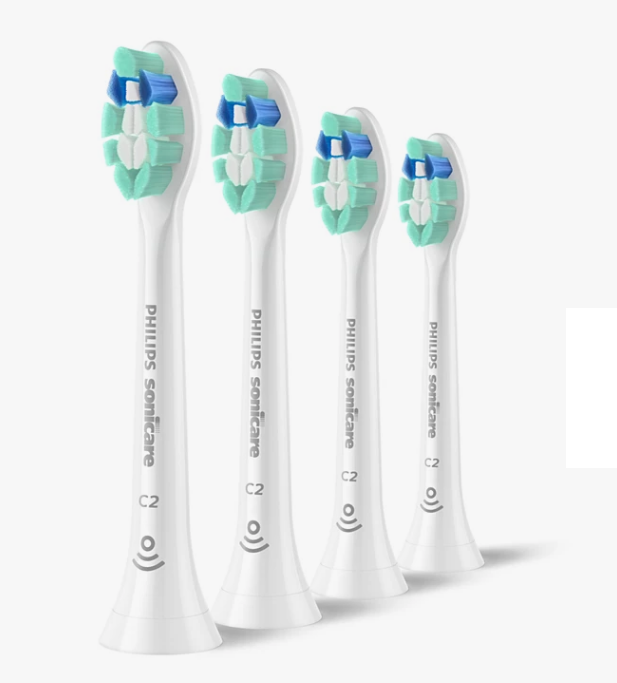PHILIPS 清潔牙菌膜專用刷頭 4枝裝 HX9024/85 白