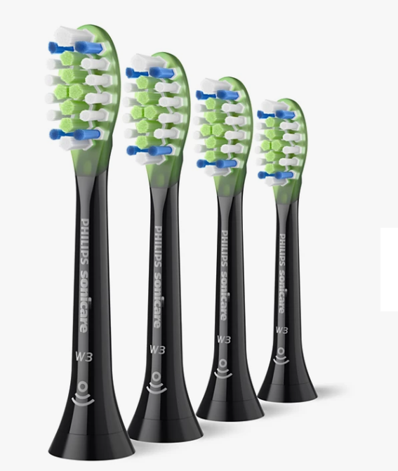 PHILIPS 亮白效果專用刷頭 4枝裝 HX9064/86 黑