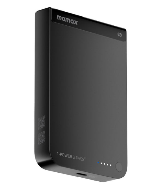 MOMAX 1-Power S.Pass2 半固態磁吸電源 10000mAh 黑