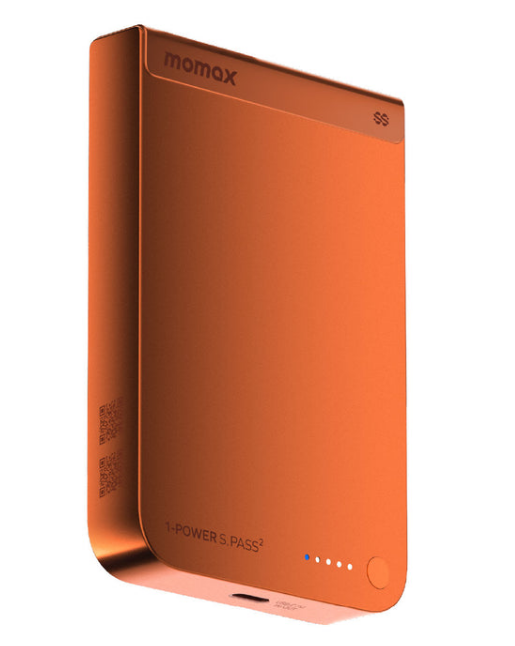MOMAX 1-Power S.Pass2 半固態磁吸電源 10000mAh 橙