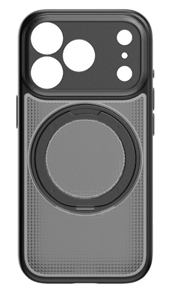 MOMAX iPhone 18 Pro SOMA Crystal Roller Case 磁吸保護殼 黑