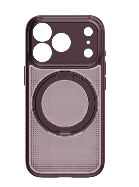 MOMAX iPhone 18 Pro SOMA Crystal Roller Case 磁吸保護殼 暮櫻紅
