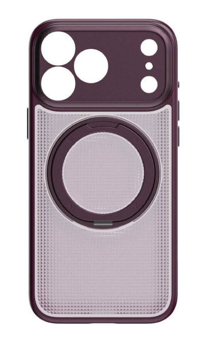 MOMAX iPhone 18 Pro Max SOMA Cystal RollerCase 磁吸保護殼 暮櫻紅